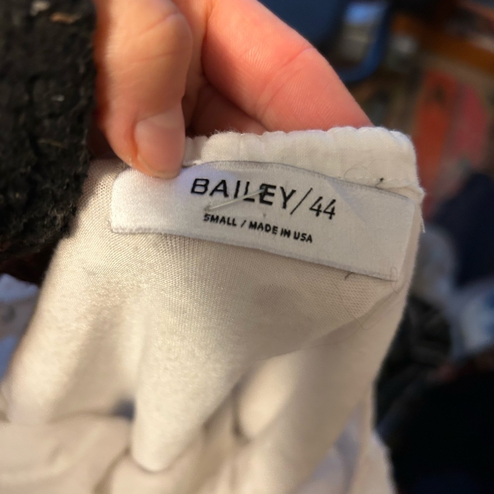 Bailey44 White Eyelet Off Shoulder Phlox Bell Sleeve Blouse - Picture 4 of 7